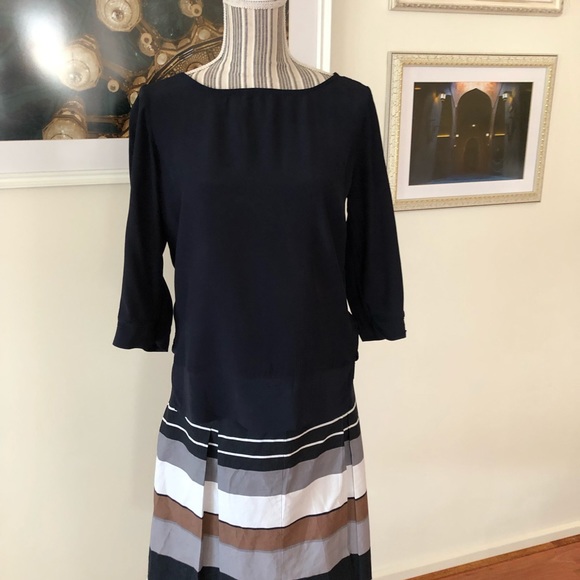 2 Next tops - white and navy  UK 12 - Picture 5 of 5